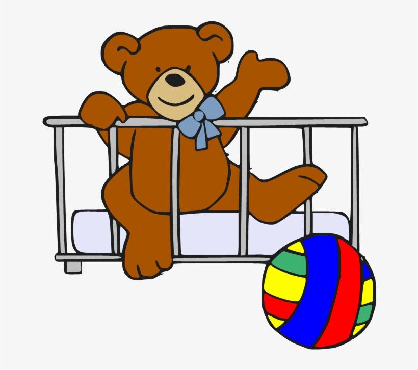 Baby Bear In Crib, transparent png