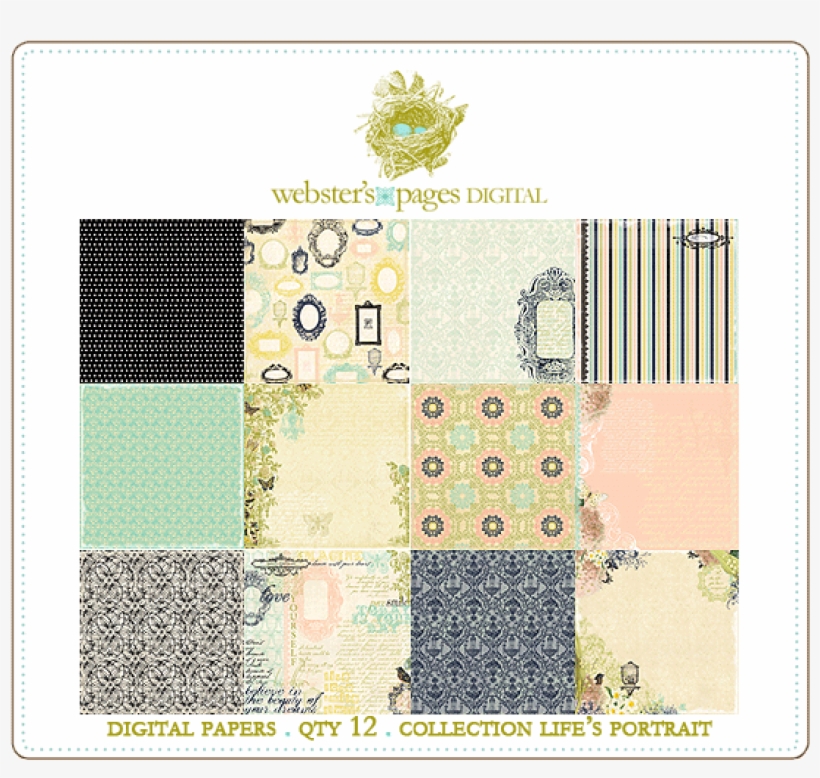 Life's Portrait Papers Digi, transparent png