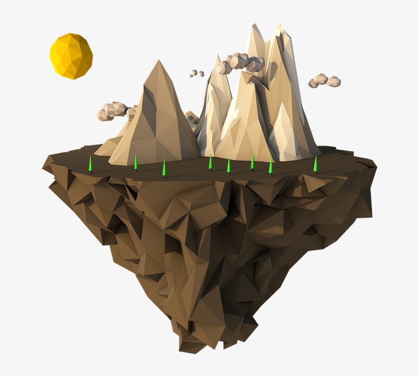 Isla Flotante Png, transparent png