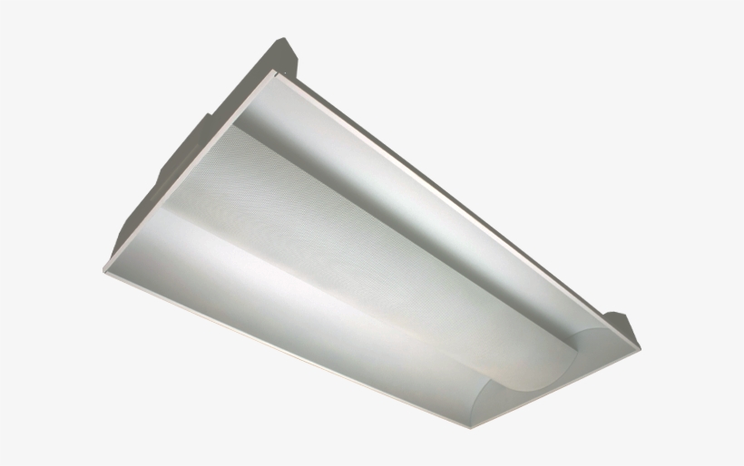 Direct/indirect Lay In Troffer 3-lamp T8 Fluorescent, transparent png