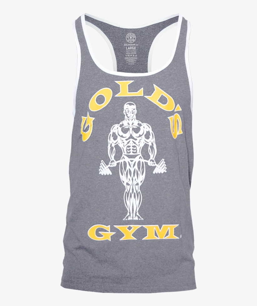 Muscle Joe Contrast Stringer Tank Men Golds Gym Png, transparent png