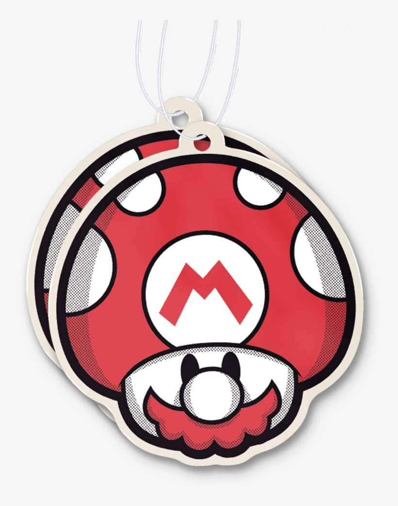Mushroom Bros Mario Air Freshener, transparent png