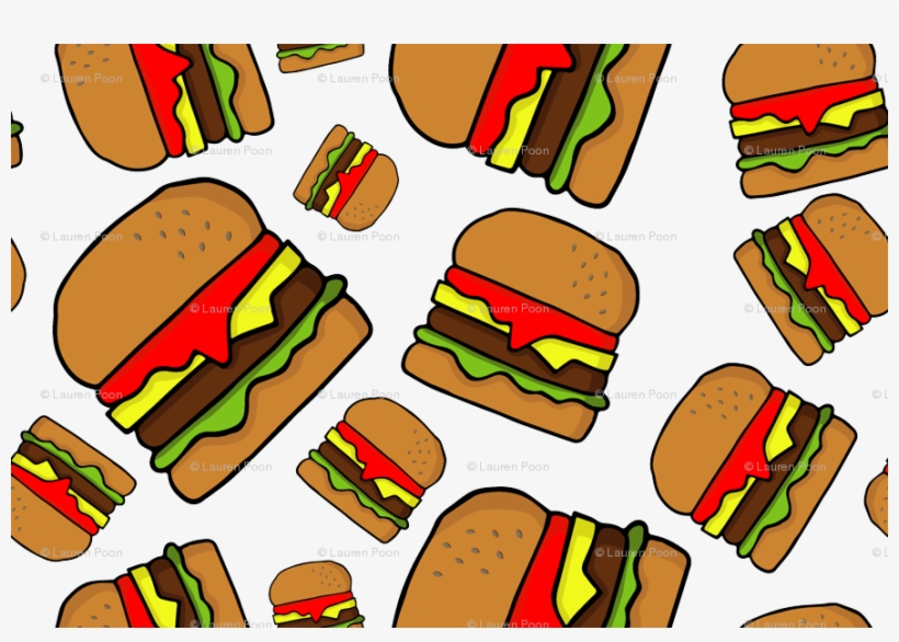 Dancing With Cheese Burgers, Blt's And Chips On Plain, transparent png