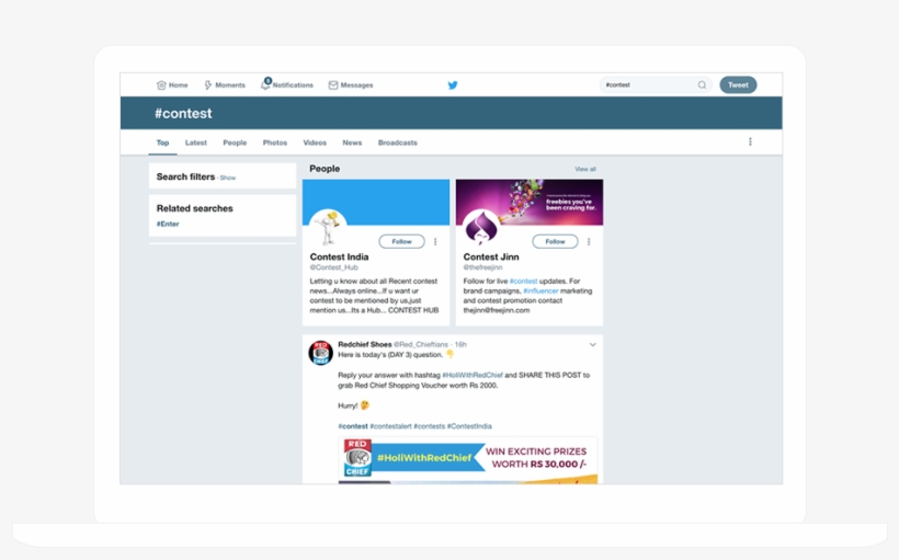 Twitter Search Contest, transparent png