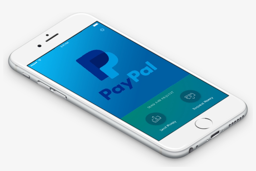 An Iphone With The Paypal App, transparent png