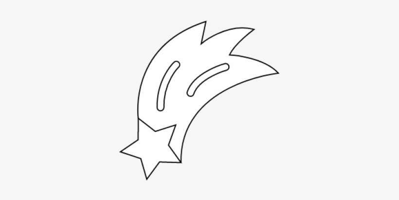 Drawn Shooting Star Colorfull, transparent png