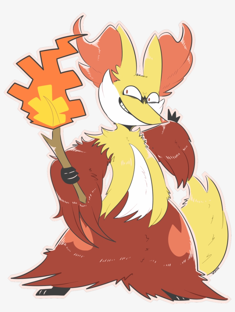 #pokemon #delphox #fanart #artpic, transparent png
