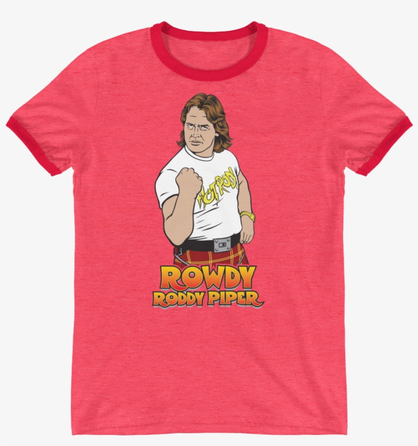 "rowdy" Roddy Piper Ringer T-shirt, transparent png