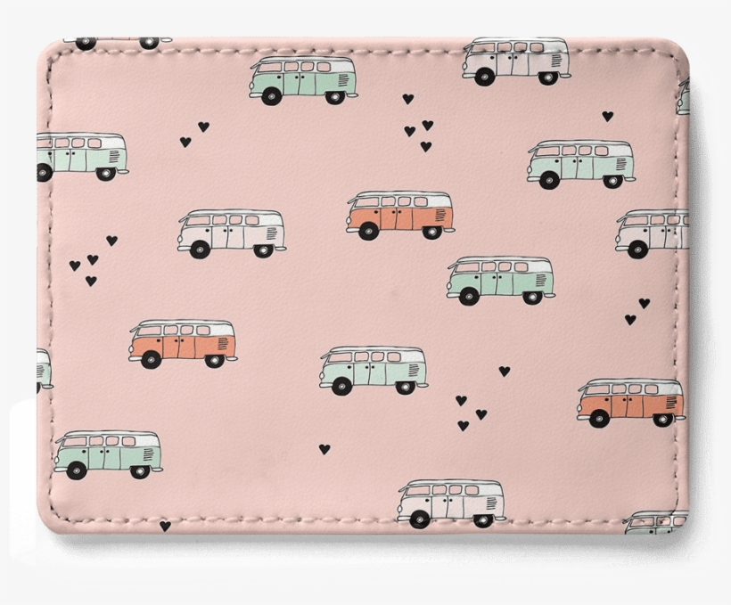 Dailyobjects Hippie Bus Pattern Skinny Fit Card Wallet, transparent png