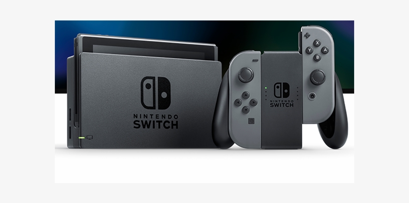 Cover Image For Nintendo Switch With Gray Joy-con - Refurbished Nintendo Switch, transparent png