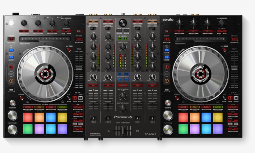 Ddj Sx3 4 Channel Dj Controller For Serato Dj Pro - Controlador Pioneer Ddj Sx3, transparent png