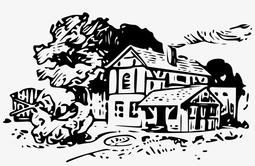 House With Yard Clip Art Free Techflourish - Tavern Clipart, transparent png