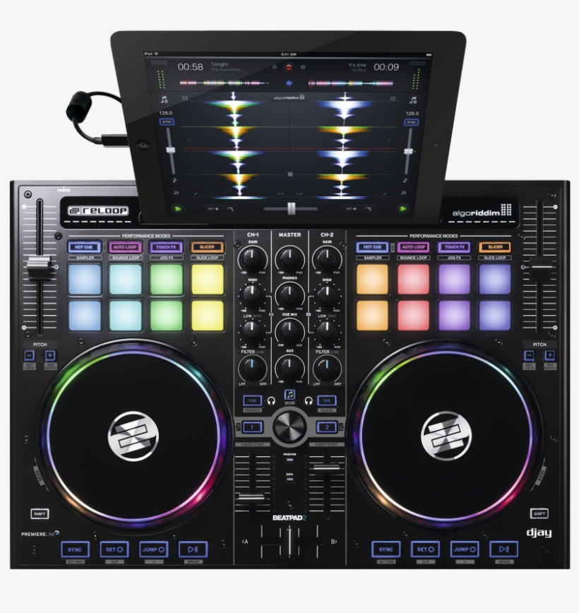 Professional Dj Controller For Ipad/mac/pc - Reloop Beatpad 2, transparent png
