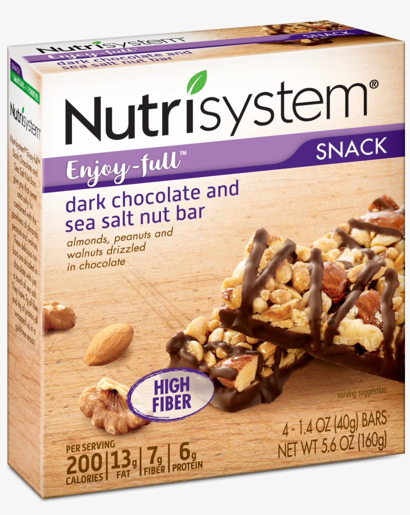 Nutrisystem Enjoy-full Dark Chocolate And Sea Salt - Nutrisystem, transparent png