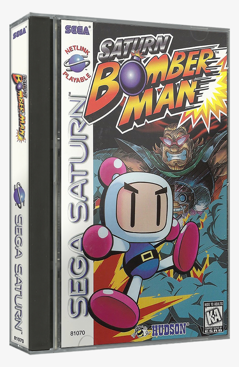 Sega Saturn Usa 3d Box Pack - Cover Sega Saturn Bomberman, transparent png