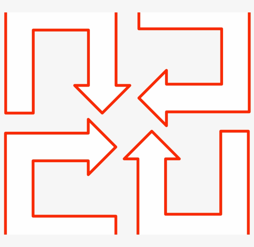 Free U-shaped Arrow Set 01, transparent png