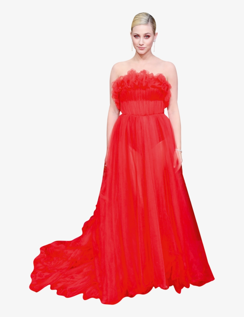 Lili Reinhart In Khyeli Couture - Gown, transparent png