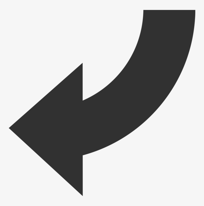 Arrow Computer Icons Pointer Symbol Rotation - Arrow From Top To Left, transparent png