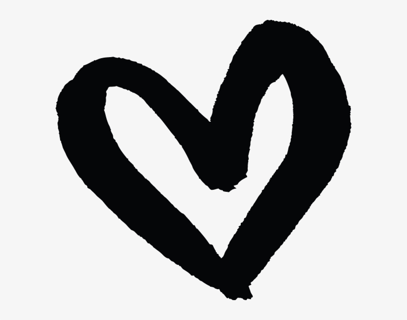 Black Transparent Heart Outline - Inter disciplina