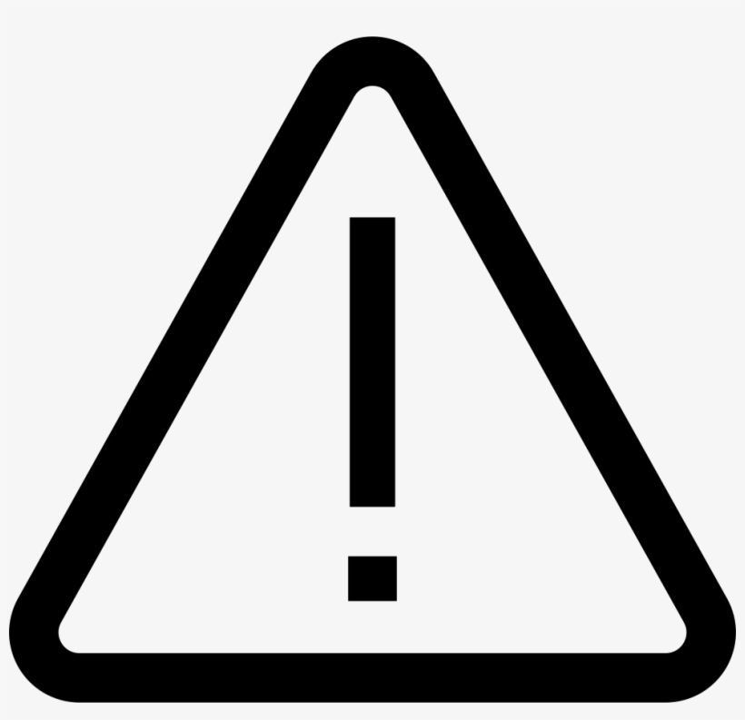 Png File - Attention Sign Black And White, transparent png