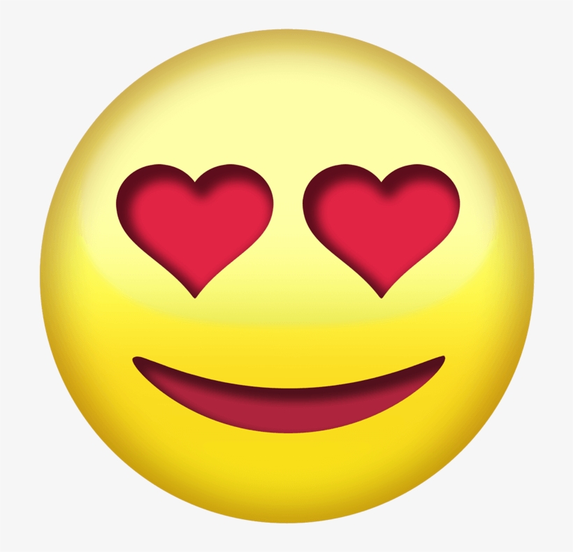Heart Eye Emoji Png Transparent - Emojis Antes Y Despues, transparent png