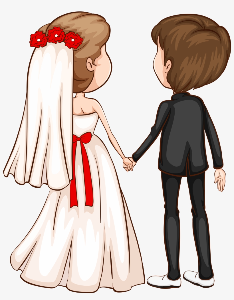 Groom Clipart Character - Clip Art Wedding Couple, transparent png