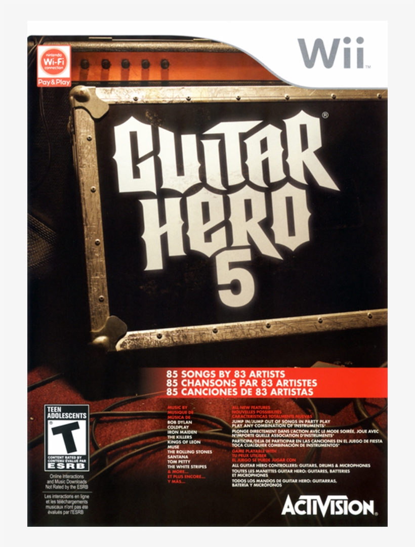 Guitar Hero Online Transparent Background - Guitar Hero Wii Games, transparent png