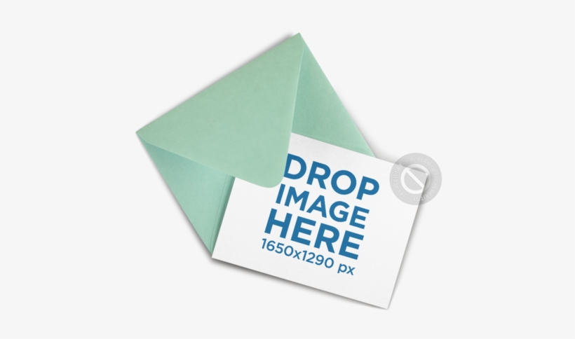 Mockup Of An Invitation Lying With An Envelope On A - Art Paper, transparent png