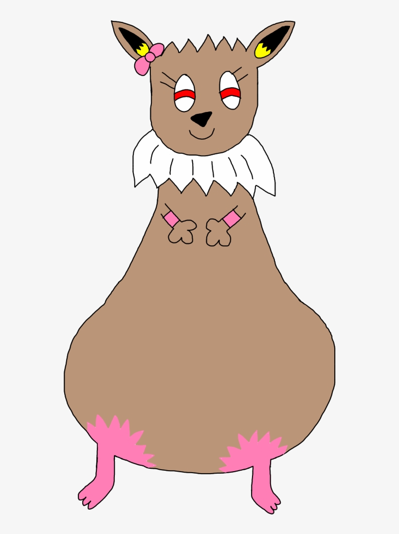 Wendy The Heavy Bottom Eevee - Cartoon, transparent png