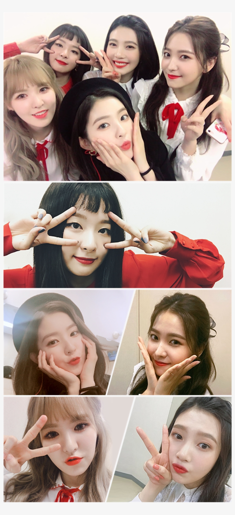Red Velvet P1 - Collage, transparent png