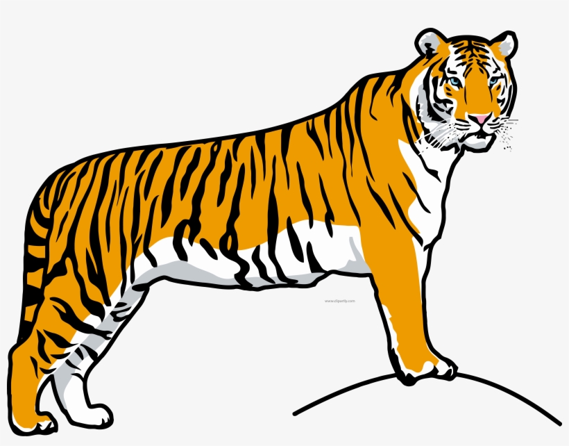 Tiiger Clipart Tiger Run - Tiger Clipart, transparent png
