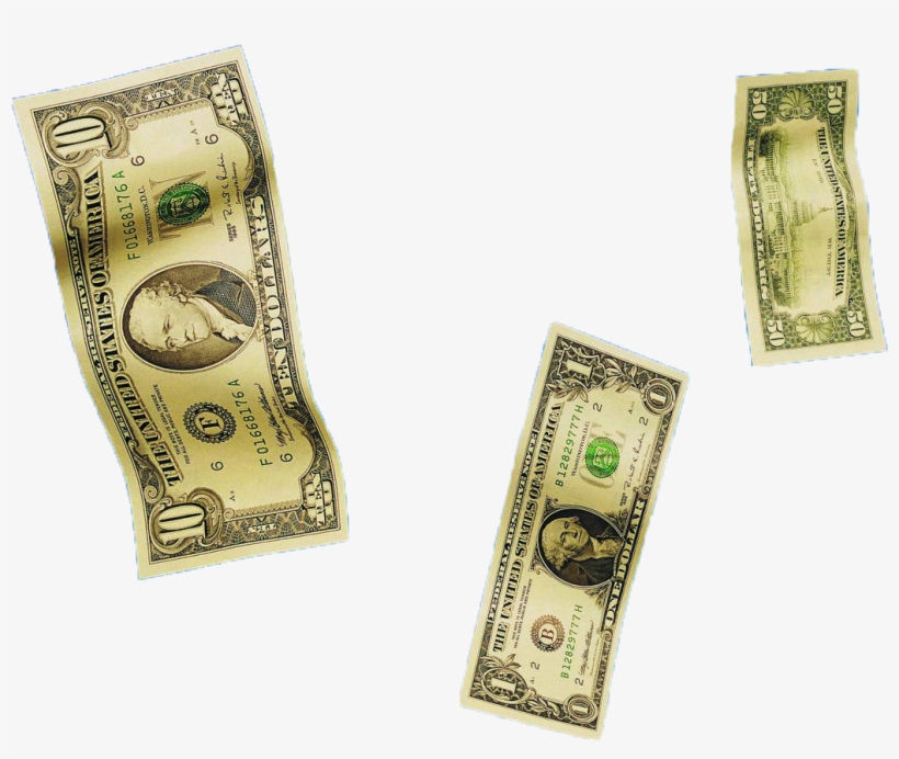 Cash Banknote United States One Hundred Bill - Dollar Bills Falling Png, transparent png