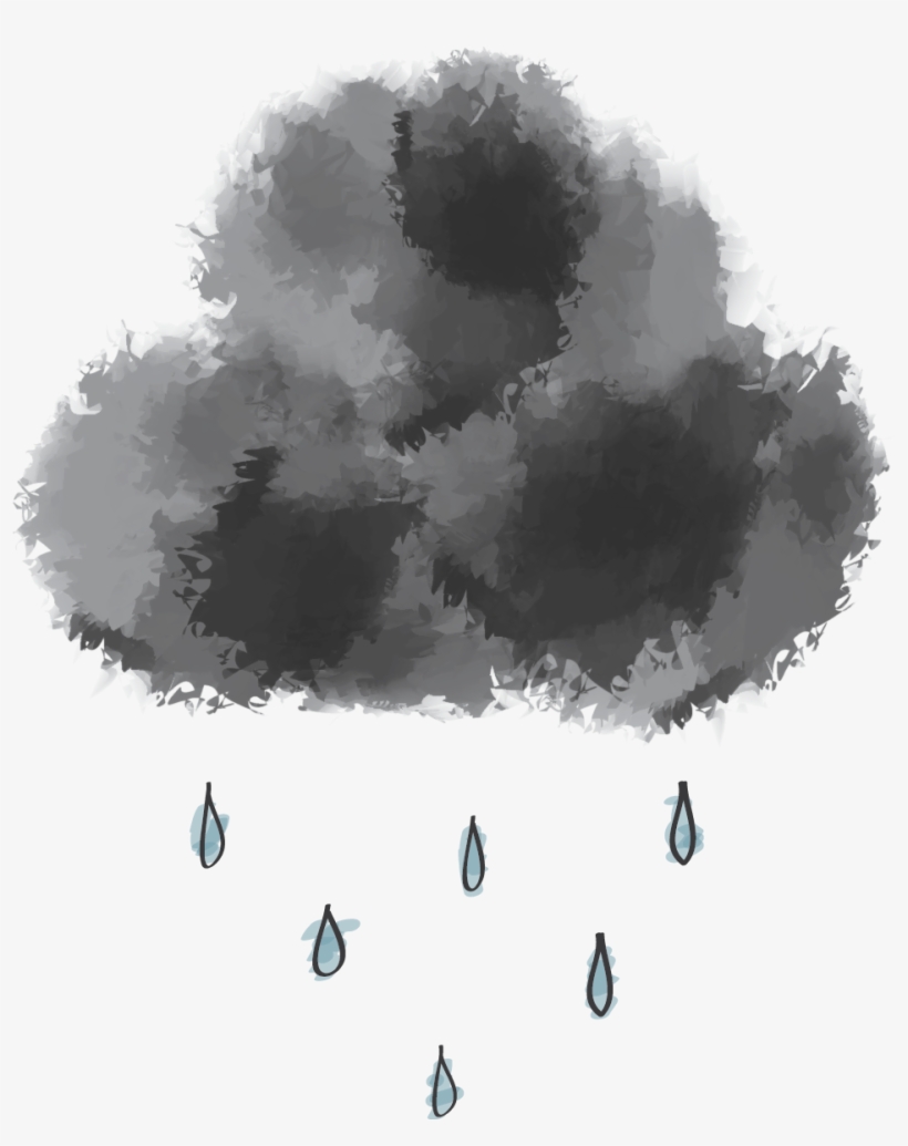 Raincloud - Rain Cloud Png, transparent png