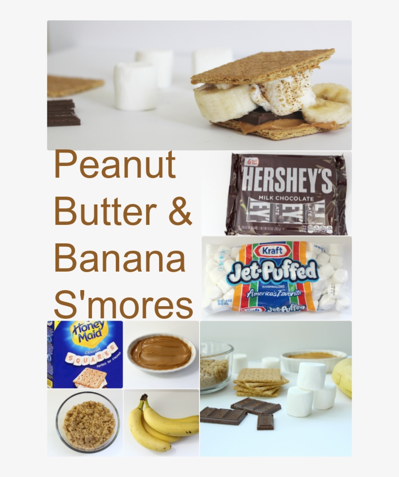 Peanut Butter & Banana S'mores Smores Smore Recipe - Hershey's, transparent png