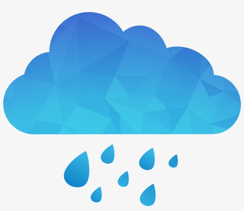 Clip Free Download Rain Cloud Euclidean Storm Blue - Rain Png Vector, transparent png