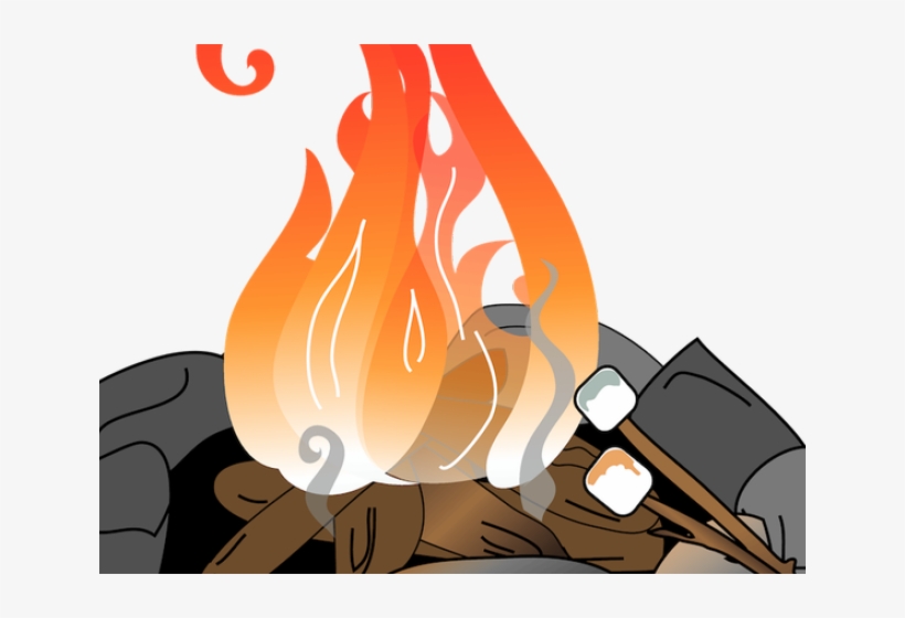 Campfire Clipart Smore - Transparent Background Fire Pit Clipart, transparent png