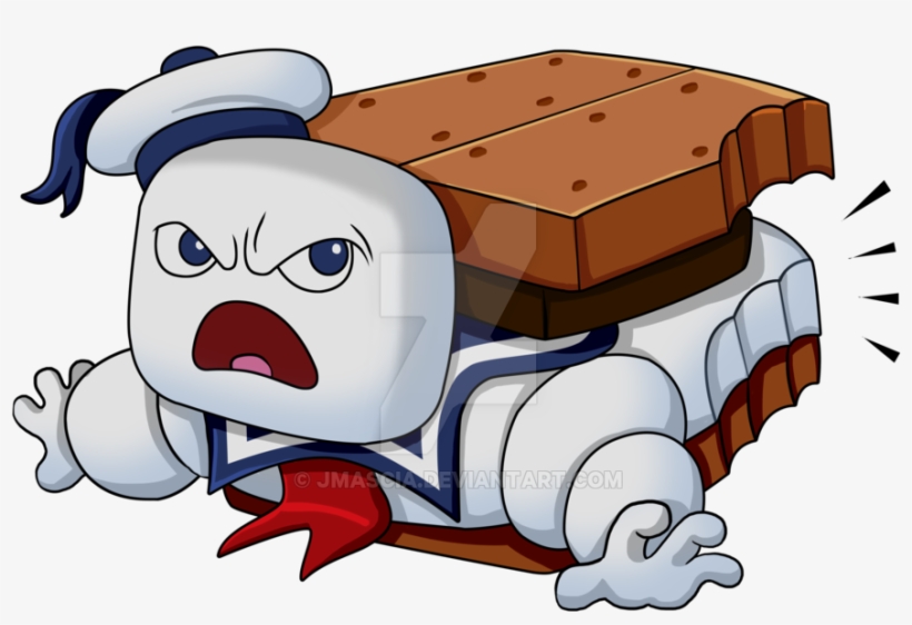 Stay Puft S - S Mores Cartoon, transparent png
