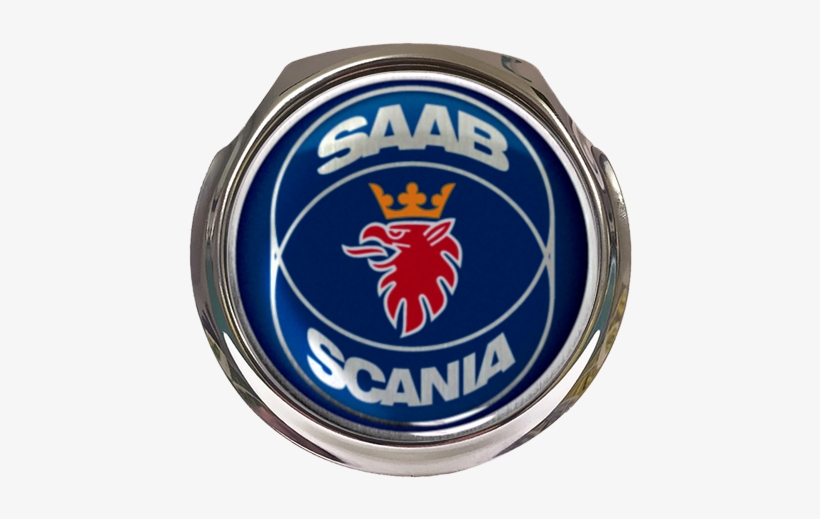 Saab Scania Blue Car Grille Badge With Fixings - Saab Png, transparent png