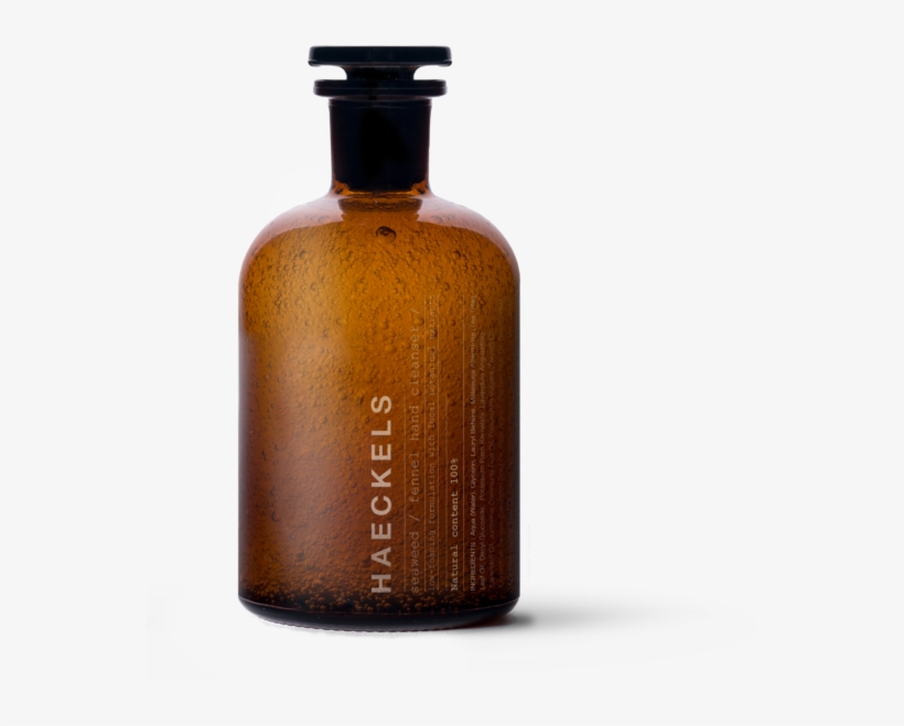 Haeckels Seaweed Hand Cleanser - Glass Bottle, transparent png
