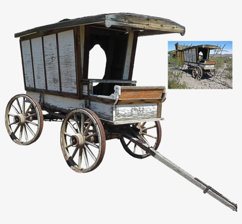 Old West Wagon Angled 2 Png S - Wagon Png, transparent png