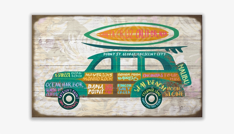 View Zoom California Woody Wagon Car Sign - Vintage Car, transparent png
