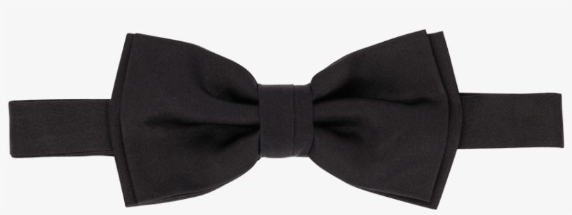 Black Silk Bow Tie - Bow Tie, transparent png