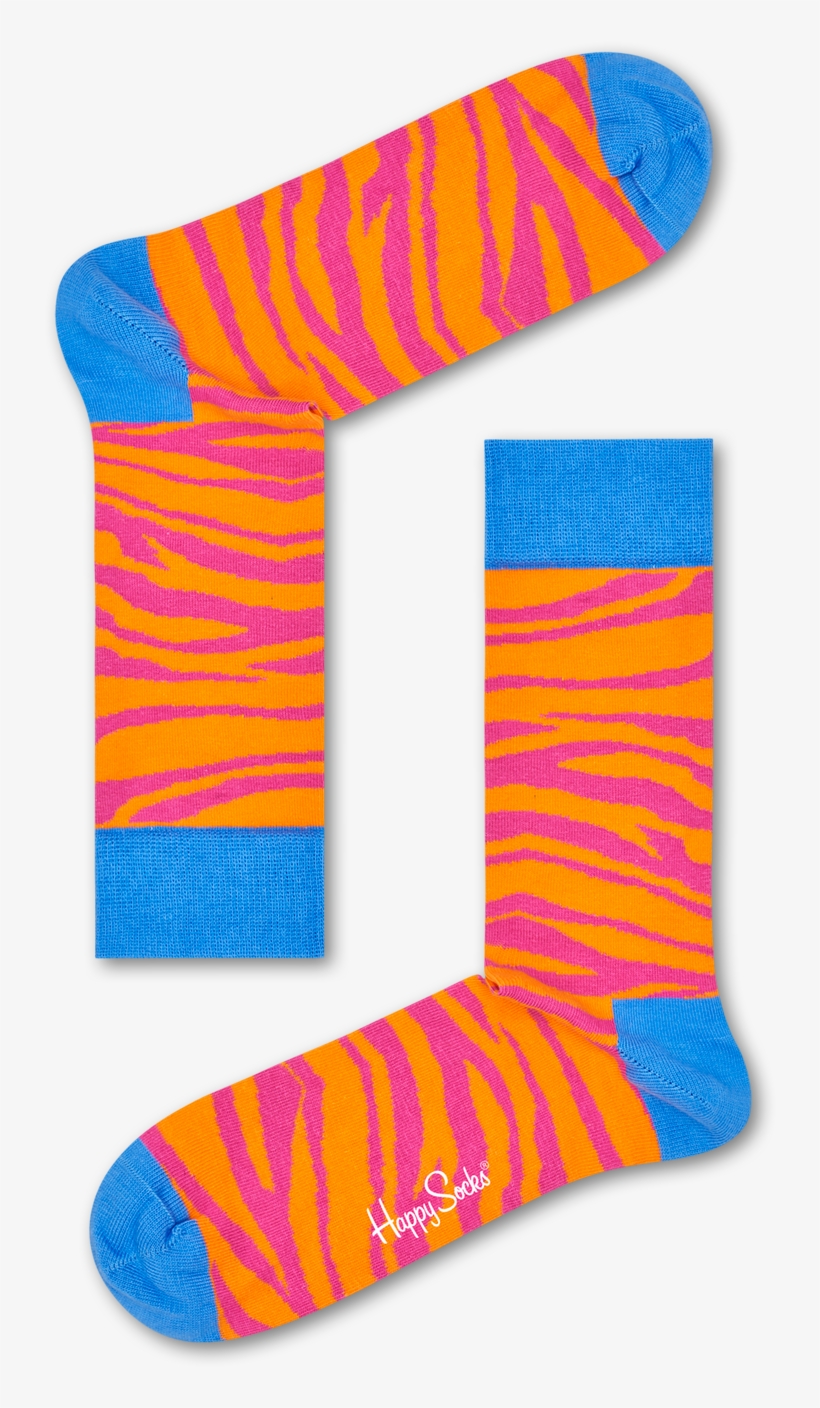 Zebra Happy Socks, transparent png
