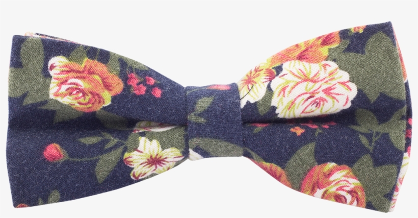 Stylease Exclusive Navy Floral Cocktail Bow Tie - Paisley, transparent png