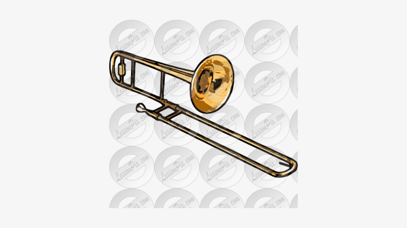 Trombone Clipart Wind Instrument - Musical Instrument, transparent png