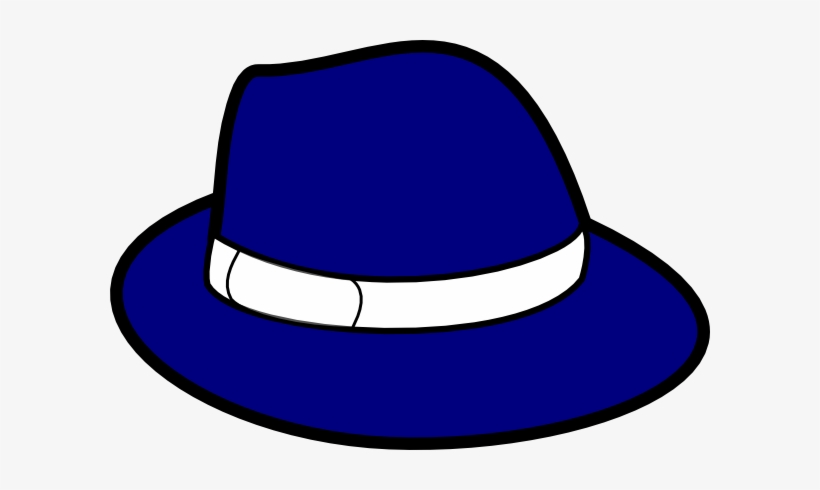 Small - Fedora Hat Clip Art, transparent png