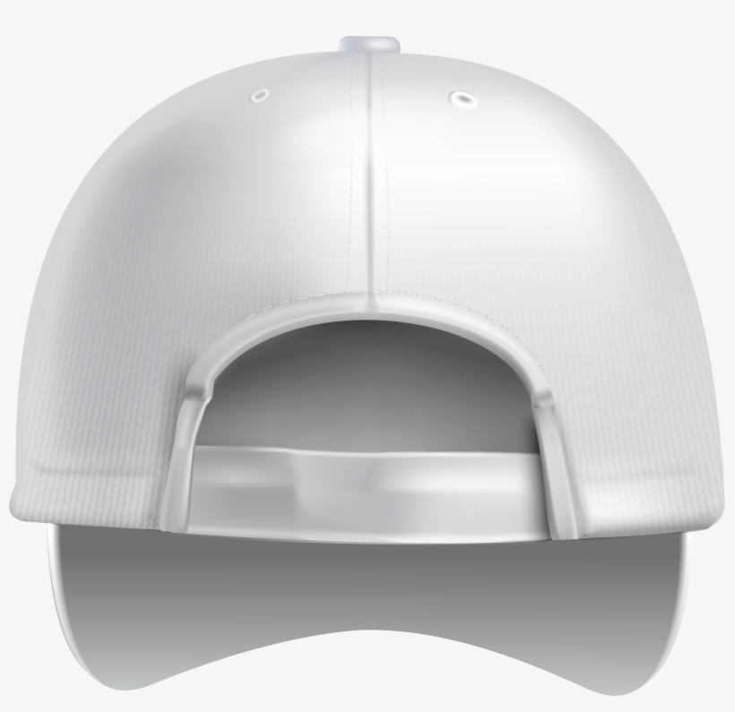 White Plain Baseball Cap Back Png Clipart, transparent png