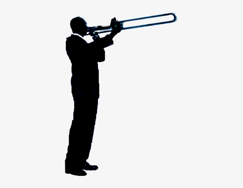Sinatra - Trombone Silhouette, transparent png
