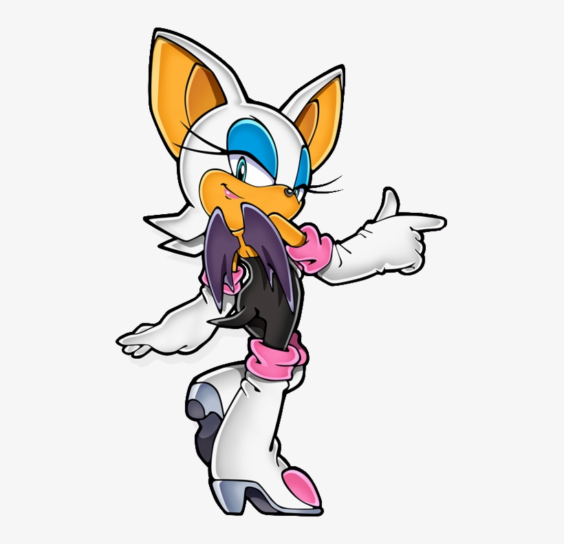 Sonicchannel Rouge Nocircle - Rouge The Bat Sonic Channel, transparent png
