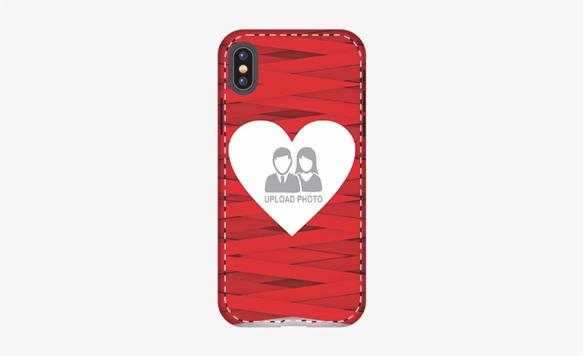 Apple Iphone X Big Heart Valentine's Day Mobile Cover - Customized Samsung A3 2017 Mobile Cover, transparent png